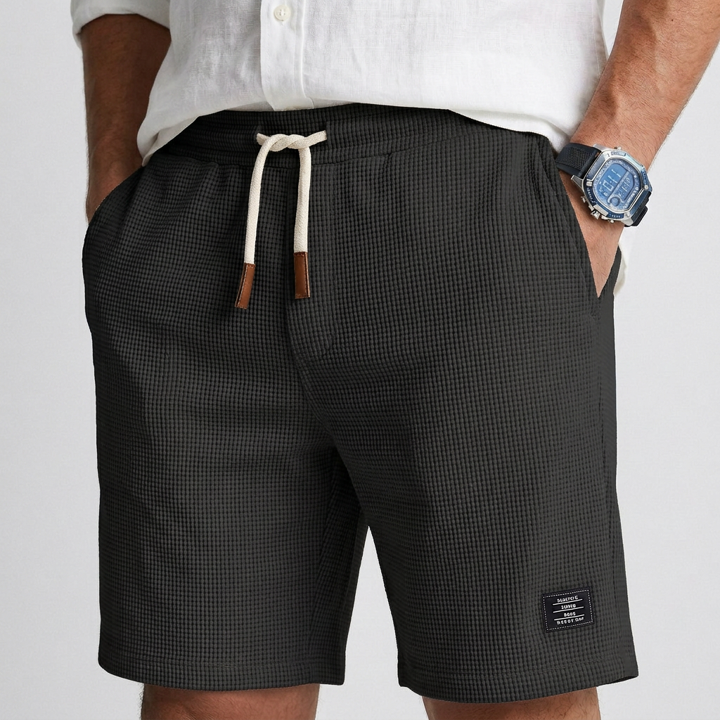 Noah - Casual Textured Knit Shorts