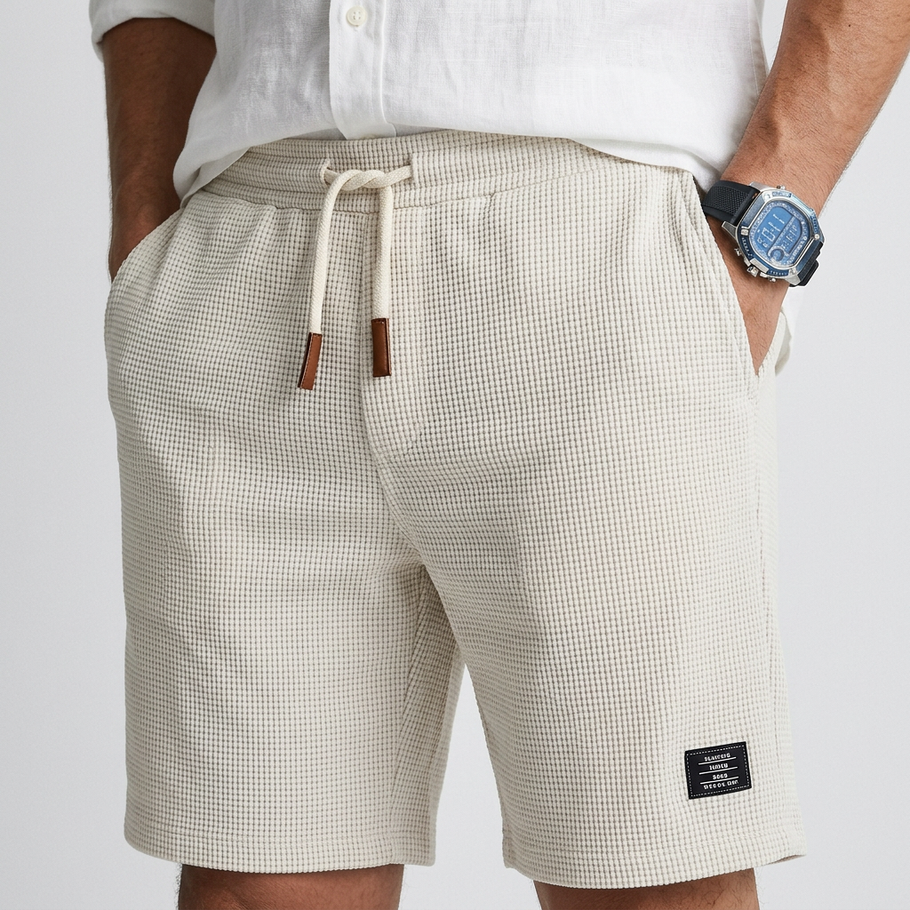 Malo - Casual Textured Knit Shorts