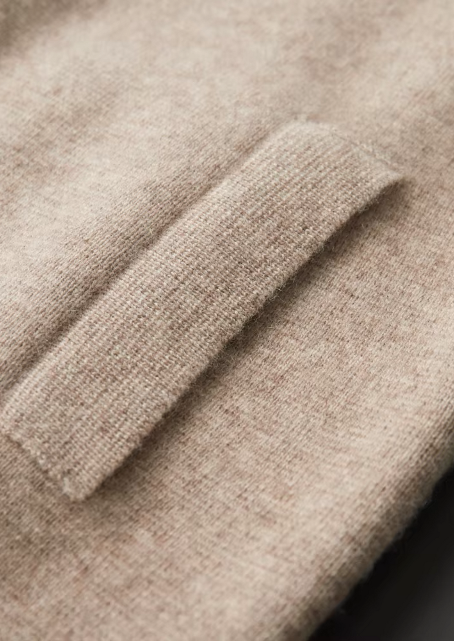 Impere Line | Extra jemný vlněný zip Polo svetr