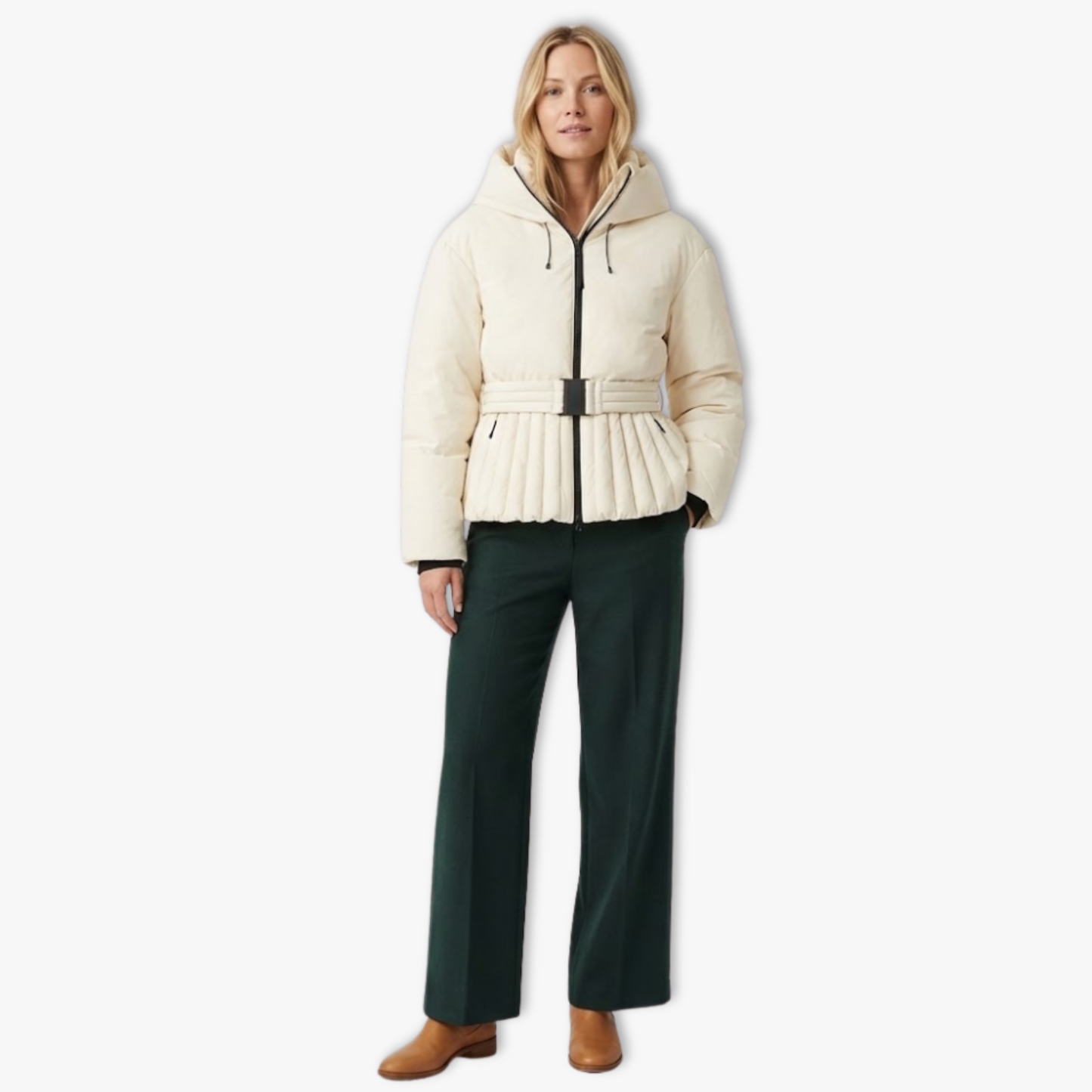 Imperé Line | Peplum Ski Jacket Elegance