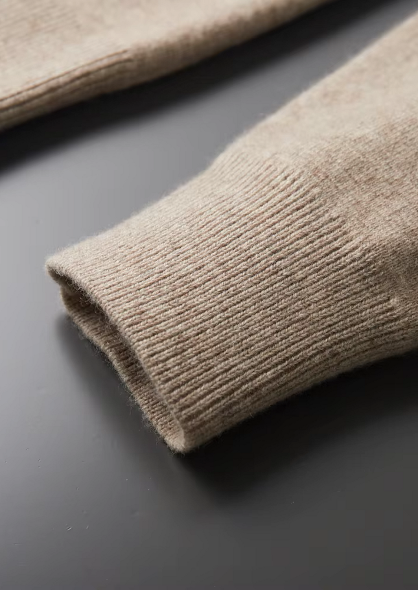 Impere Line | Extra jemný vlněný zip Polo svetr