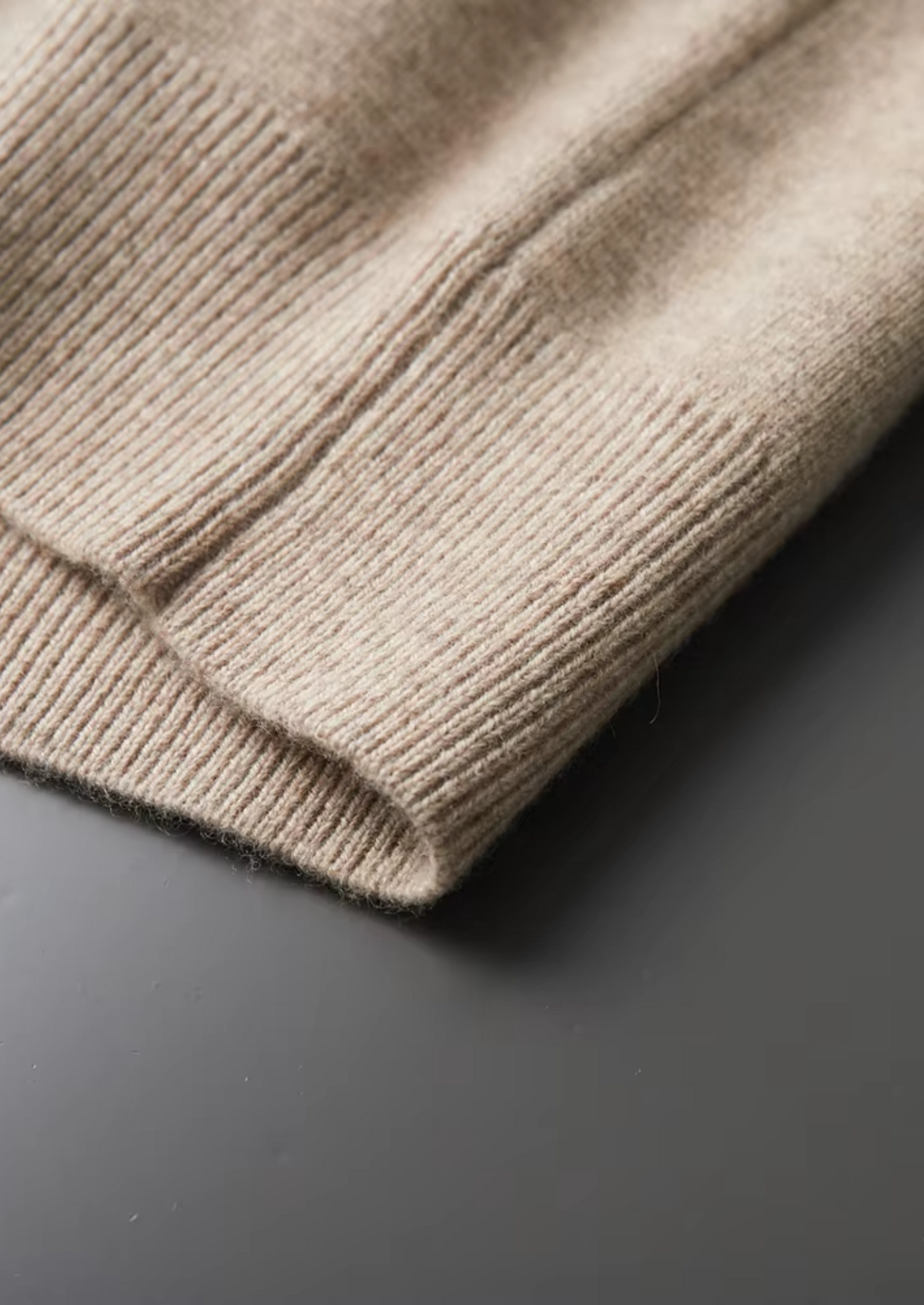 Impere Line | Extra jemný vlněný zip Polo svetr