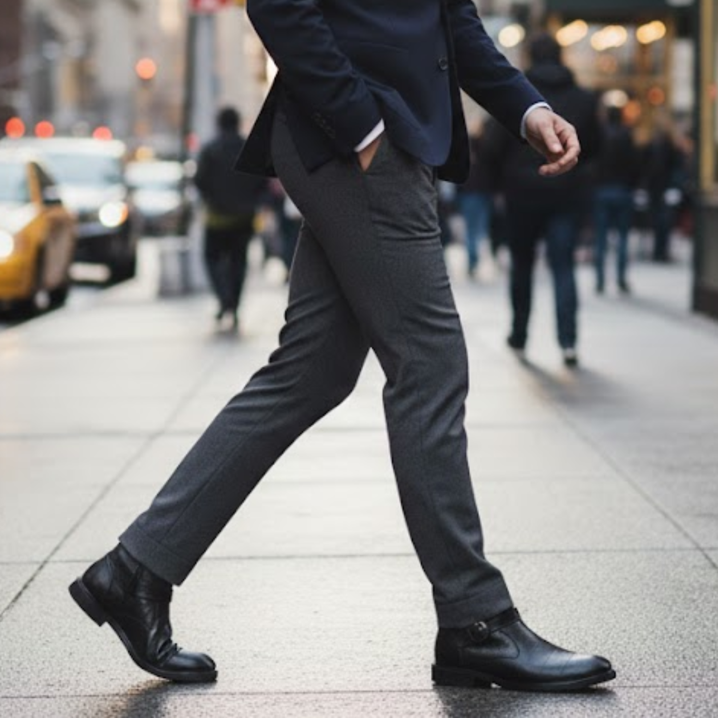 Imperé Line | Men's high leather shoes soft style Chukka elegant casual