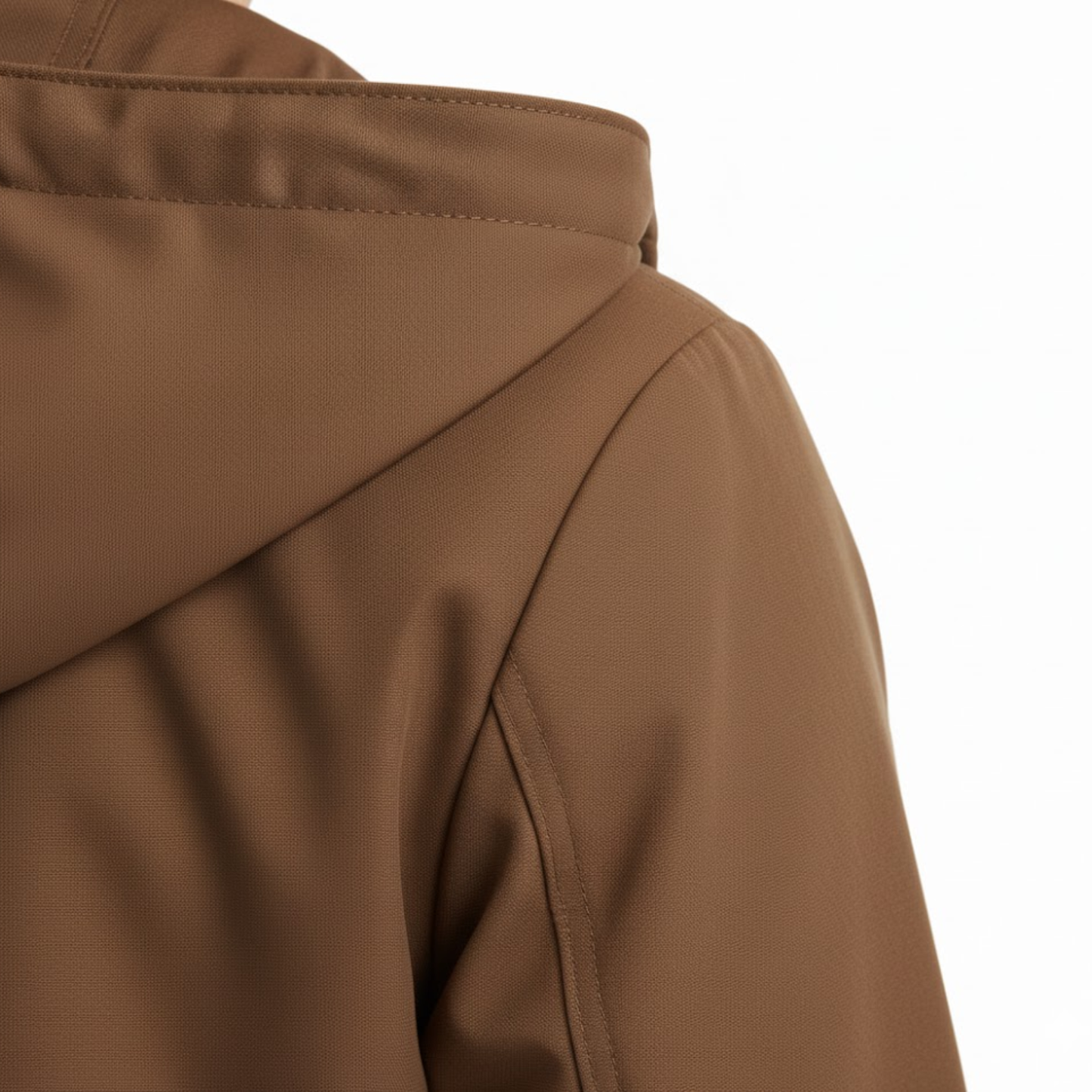 Women's Short Jacket with Hood and Lapel Collar