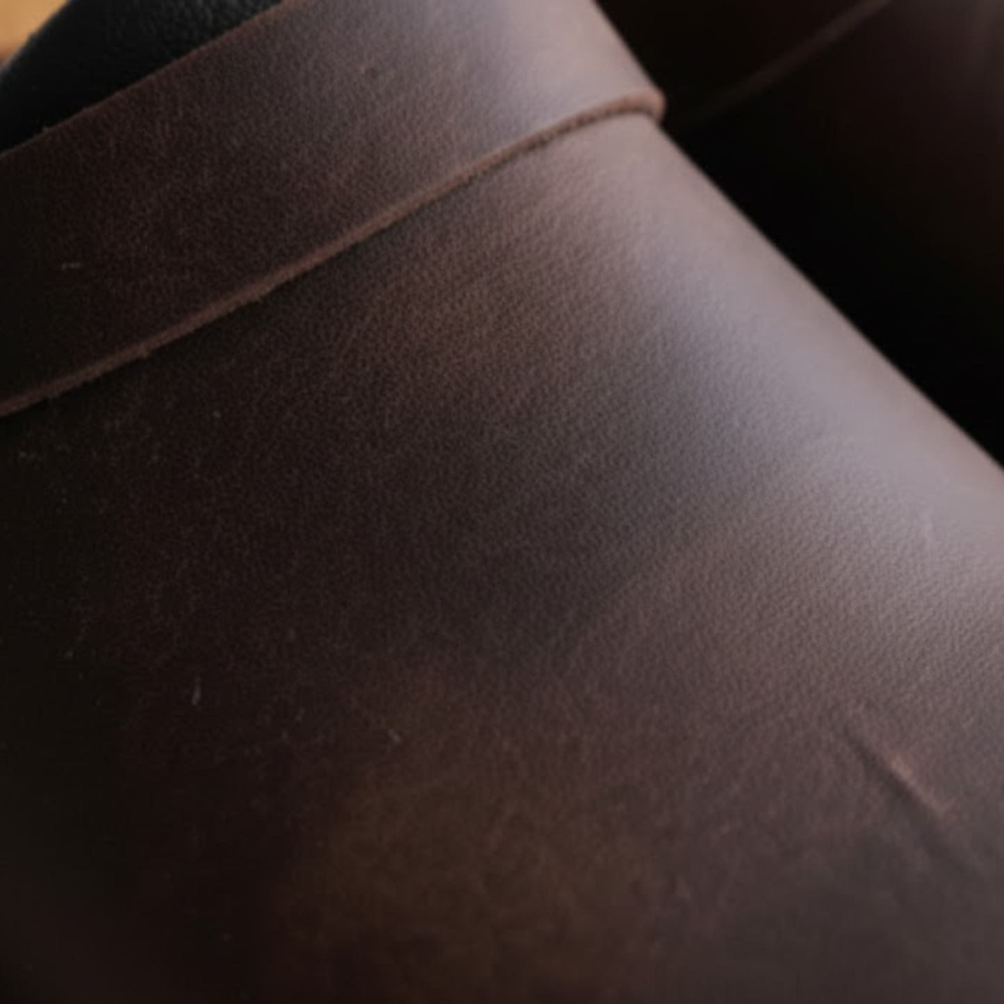 Imperé Line | Men's soft leather clogs with round toe, comfortable sole, casual style