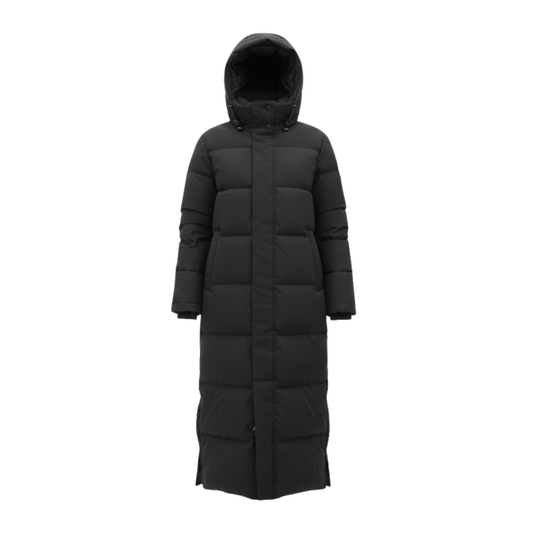 Women's Super Long Quilted Parkas with Cotton Lining