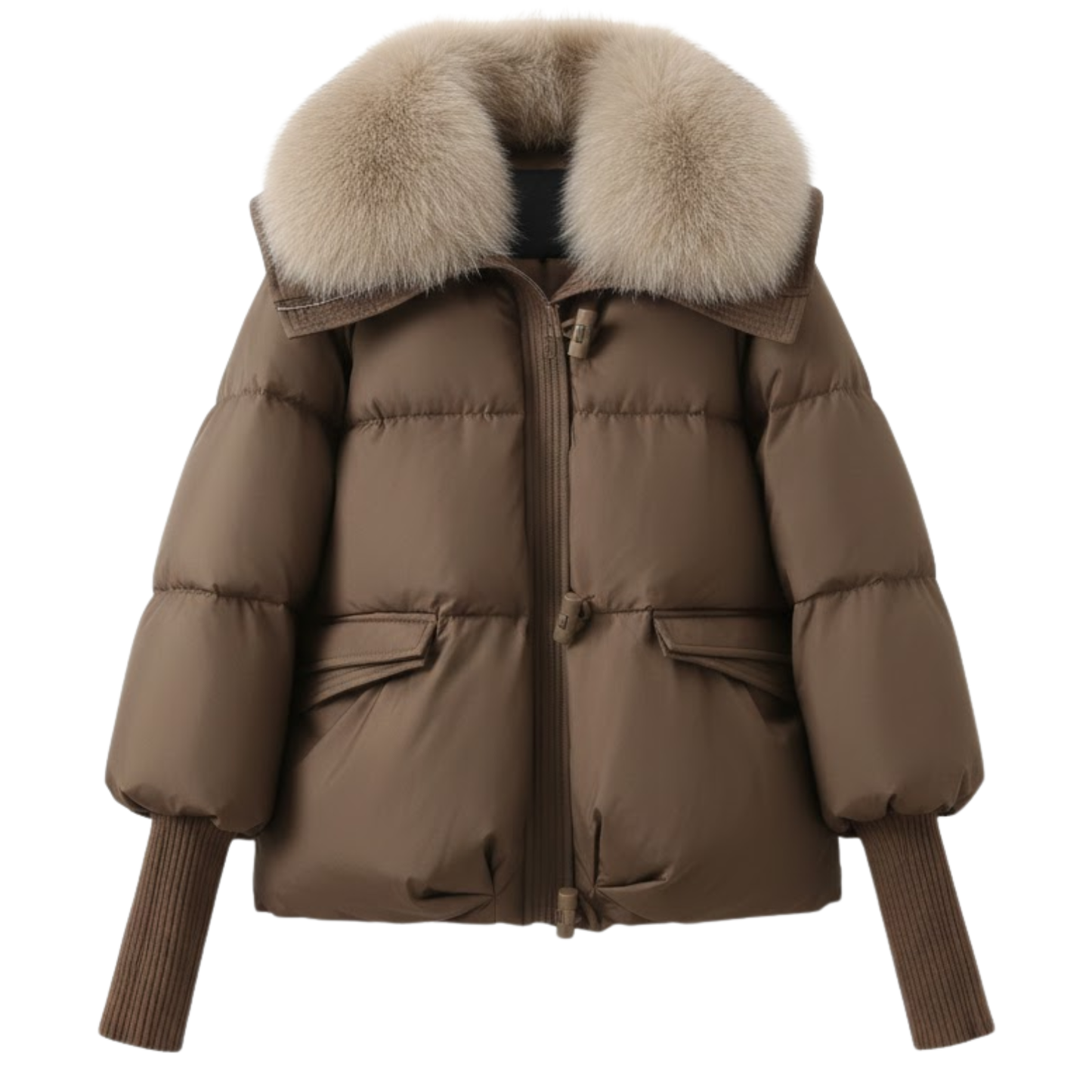 Imperé Line | Prošívaná parka z umělé kožešiny