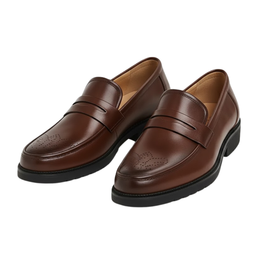 Imperé Line | Men's leather formal shoes British style Oxford loafers professional dress shoes