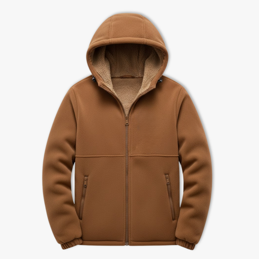 Imperé Line | Men's sherpa jacket premium relaxed fit structured windbreaker