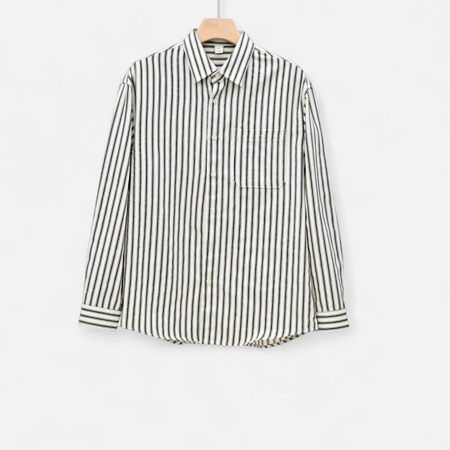 Imperé Line | Men's Long Sleeve Striped Shirt – Light Layering, Timeless Coastal Elegance