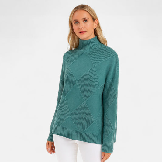 Ancient World | Women's Soft Premium Knit Turtleneck Sweater