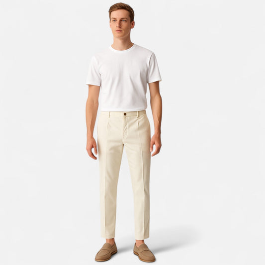 Imperé Line | Men's Straight Cut Chino Pants – Classic Leg Cotton Blend