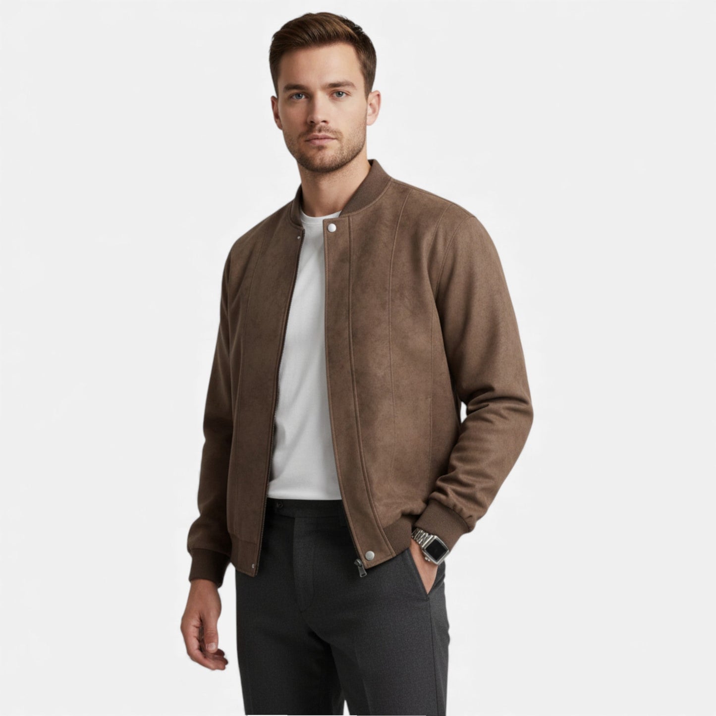 Imperé Line | Luxusní semišová bomber bunda