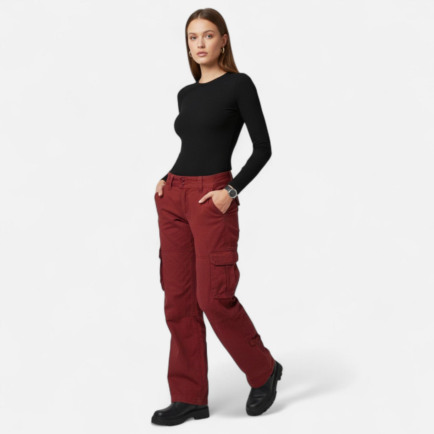 Imperé Line | Elegantní bavlněné cargo kalhoty