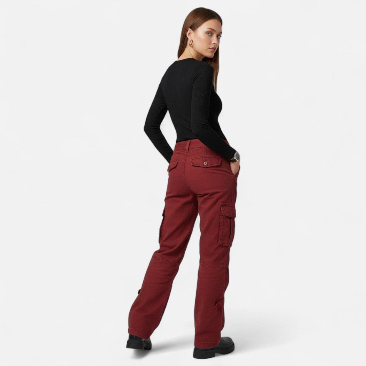 Imperé Line | Elegantní bavlněné cargo kalhoty