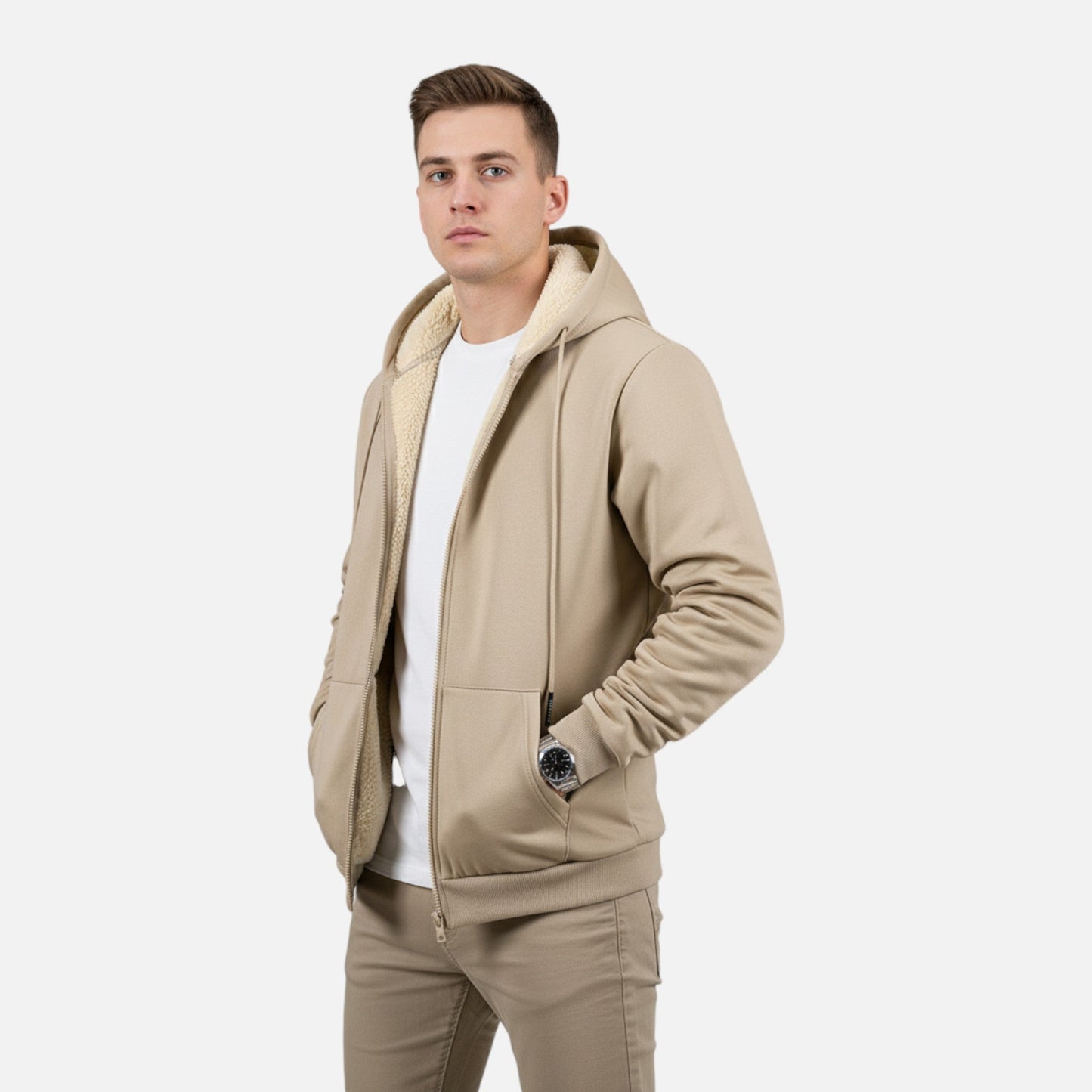 Imperé Line | Mikina na zip s fleecovou podšívkou