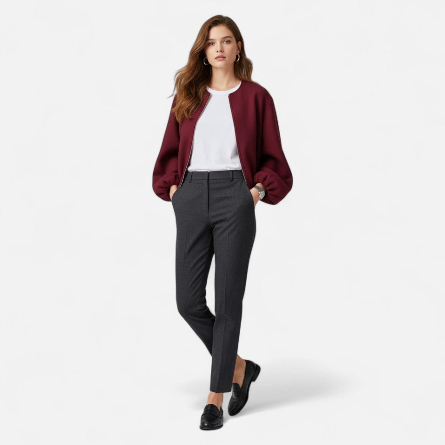 Ancient World | Women's Retro Round Zip Jacket