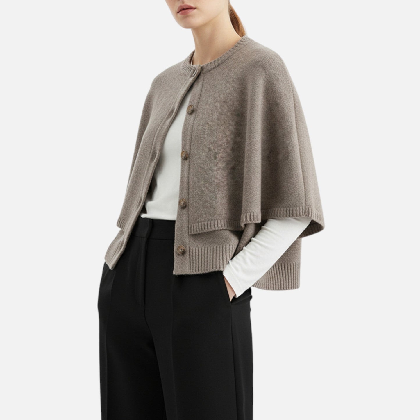 Imperé Line | Zkrácený Kardigan-Plášť Elegance