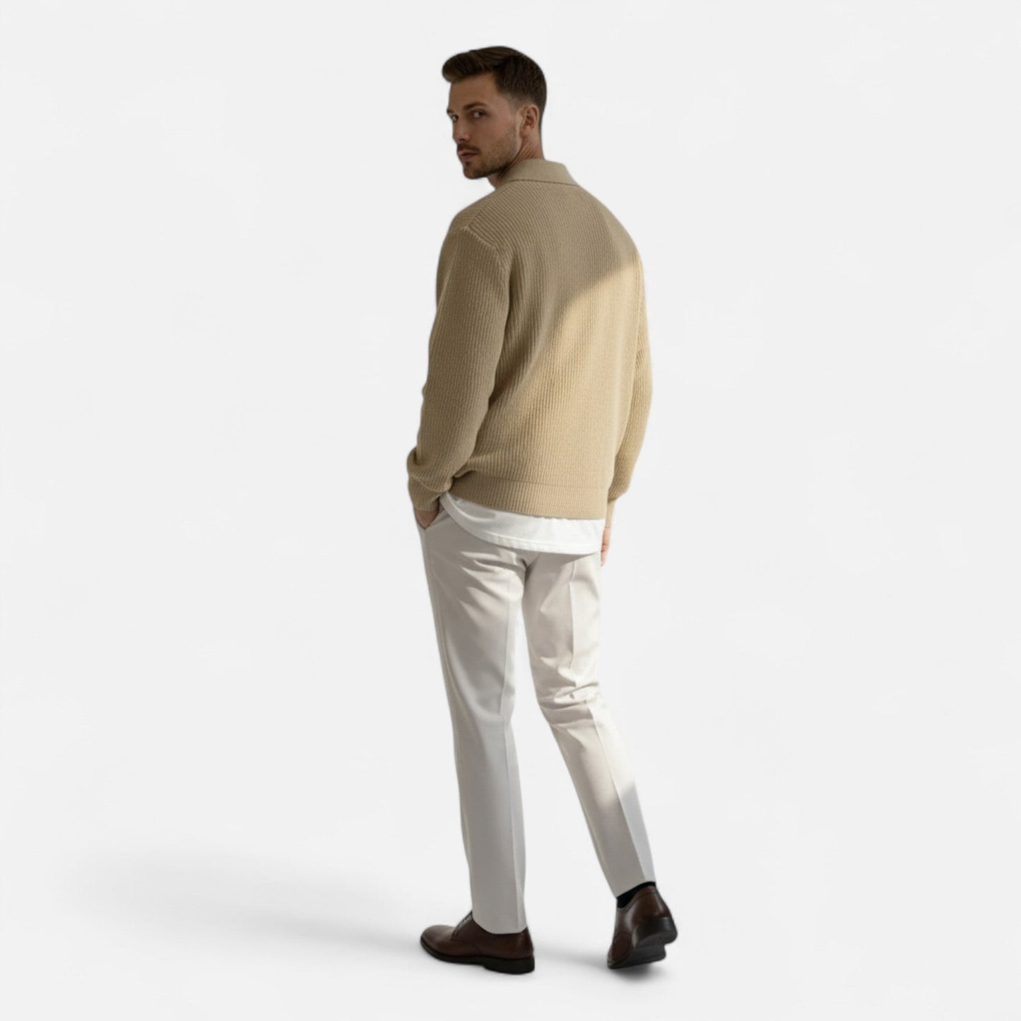 Impere Line | Vintage Half-Zip Knit Sweater