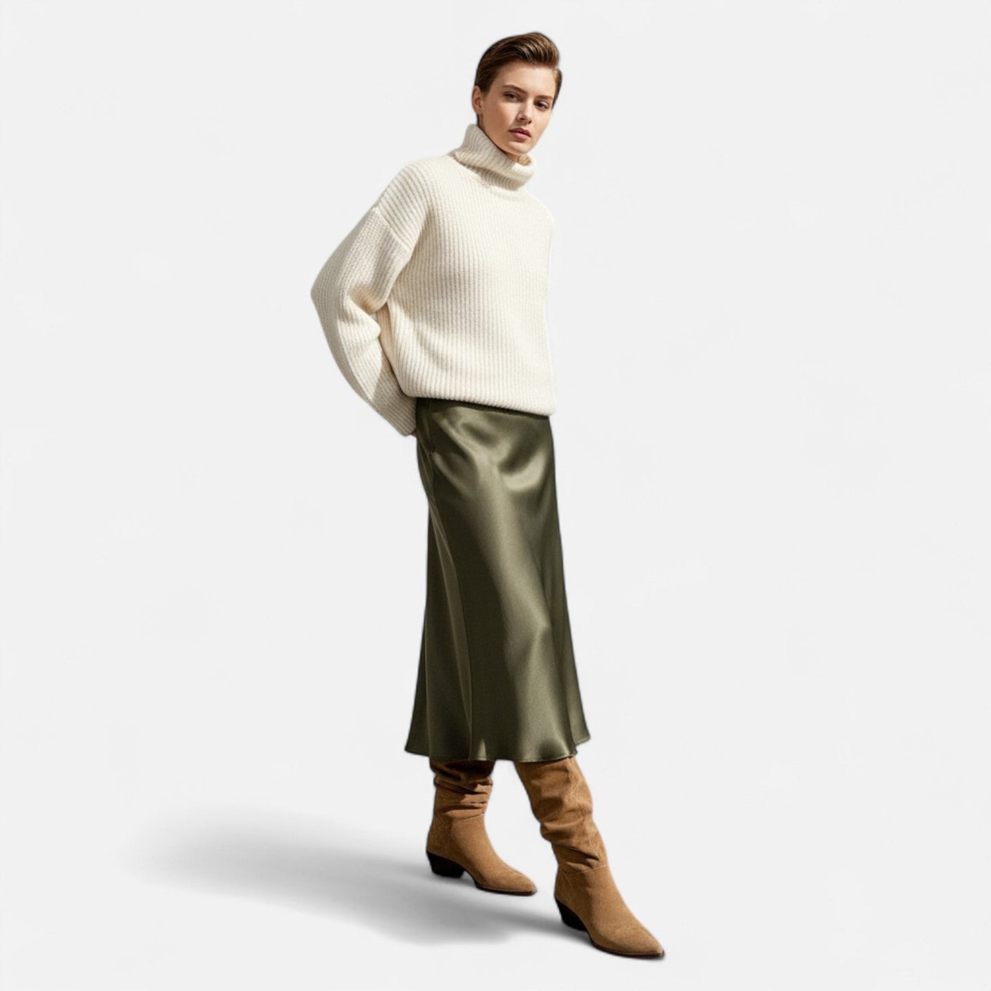 Imperé Line | Elegantní semišové boty s ostrou špičkou