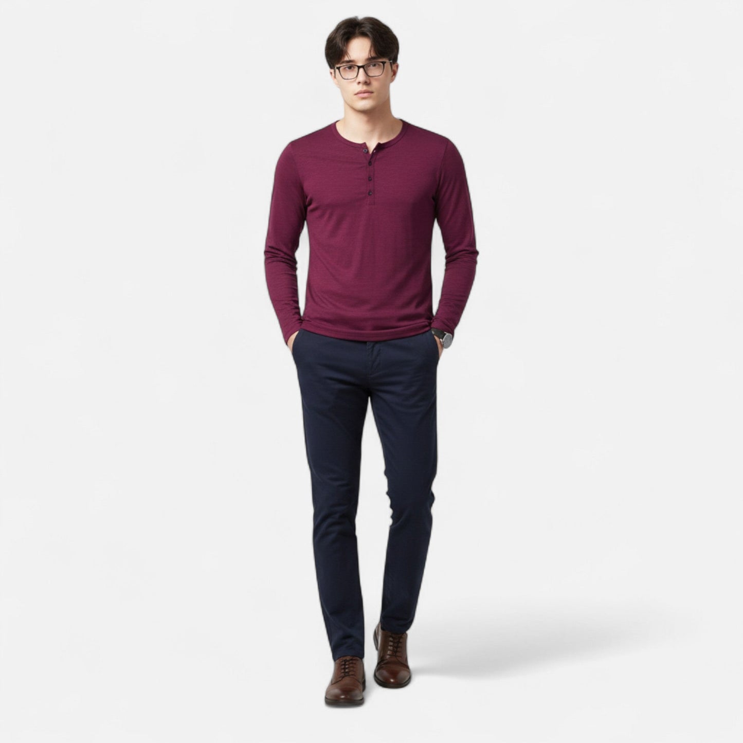 Imperé Line | Slim Fit Bavlněné Henley