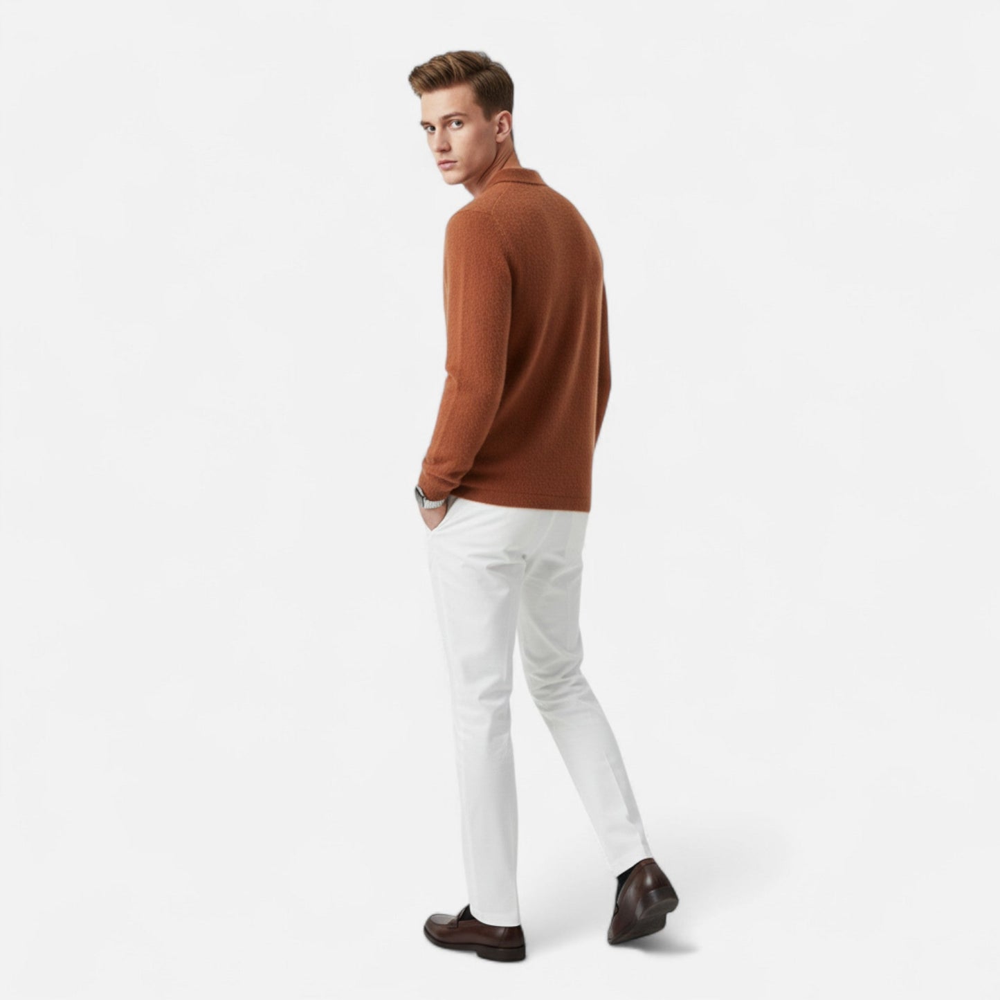Impere Line | Nadčasový svetr s límečkem polo
