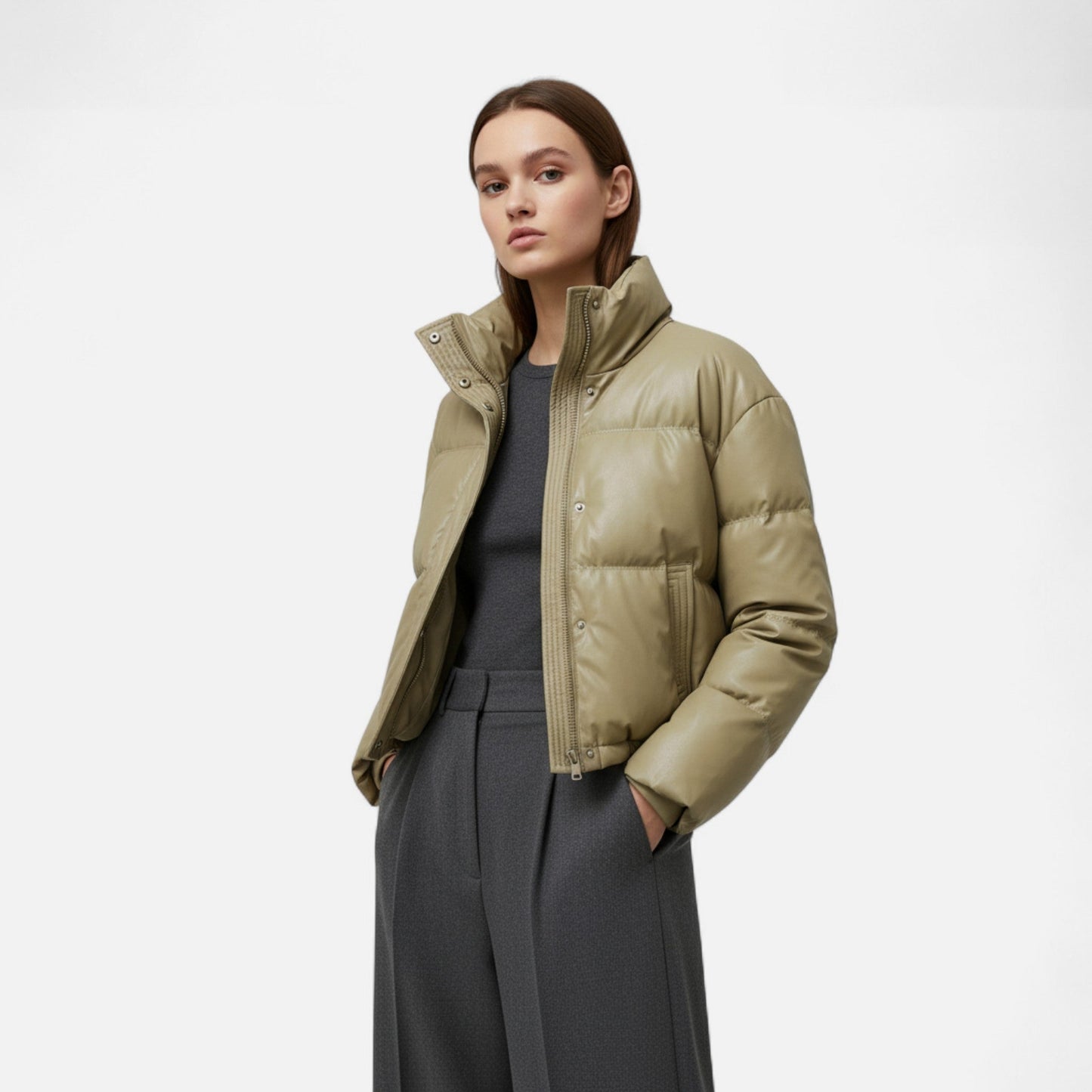 Ancient World | Women's Short Quilted Down Jacket