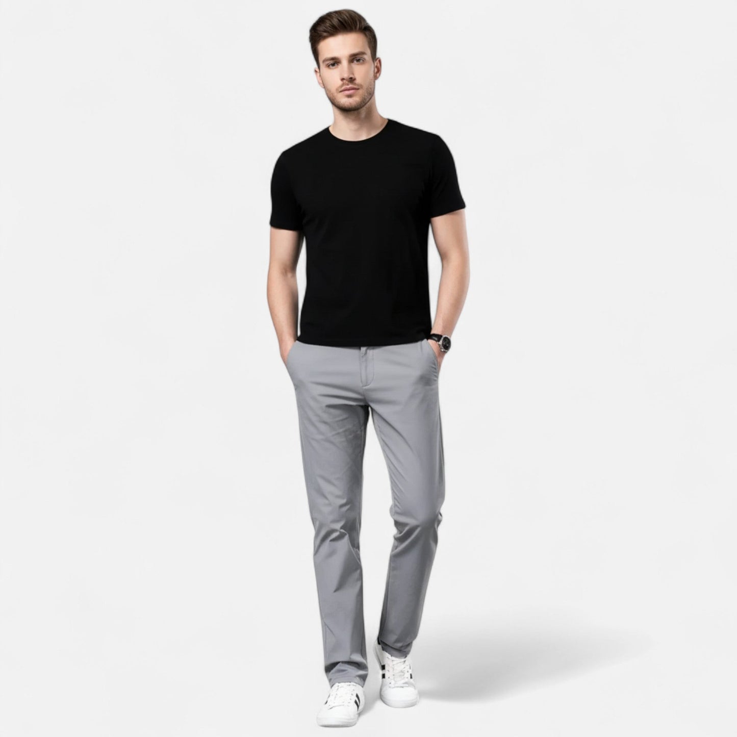 Imperé Line | Přizpůsobené kalhoty Porto Chino