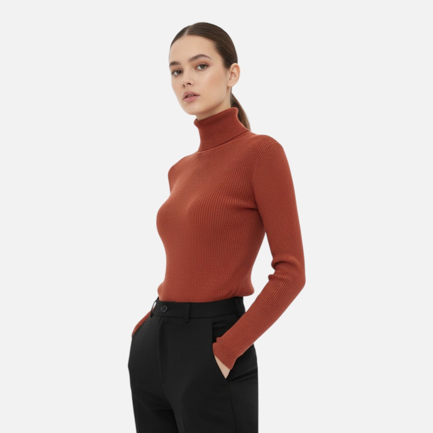 Ancient World | Soft Turtleneck Sweater Woman