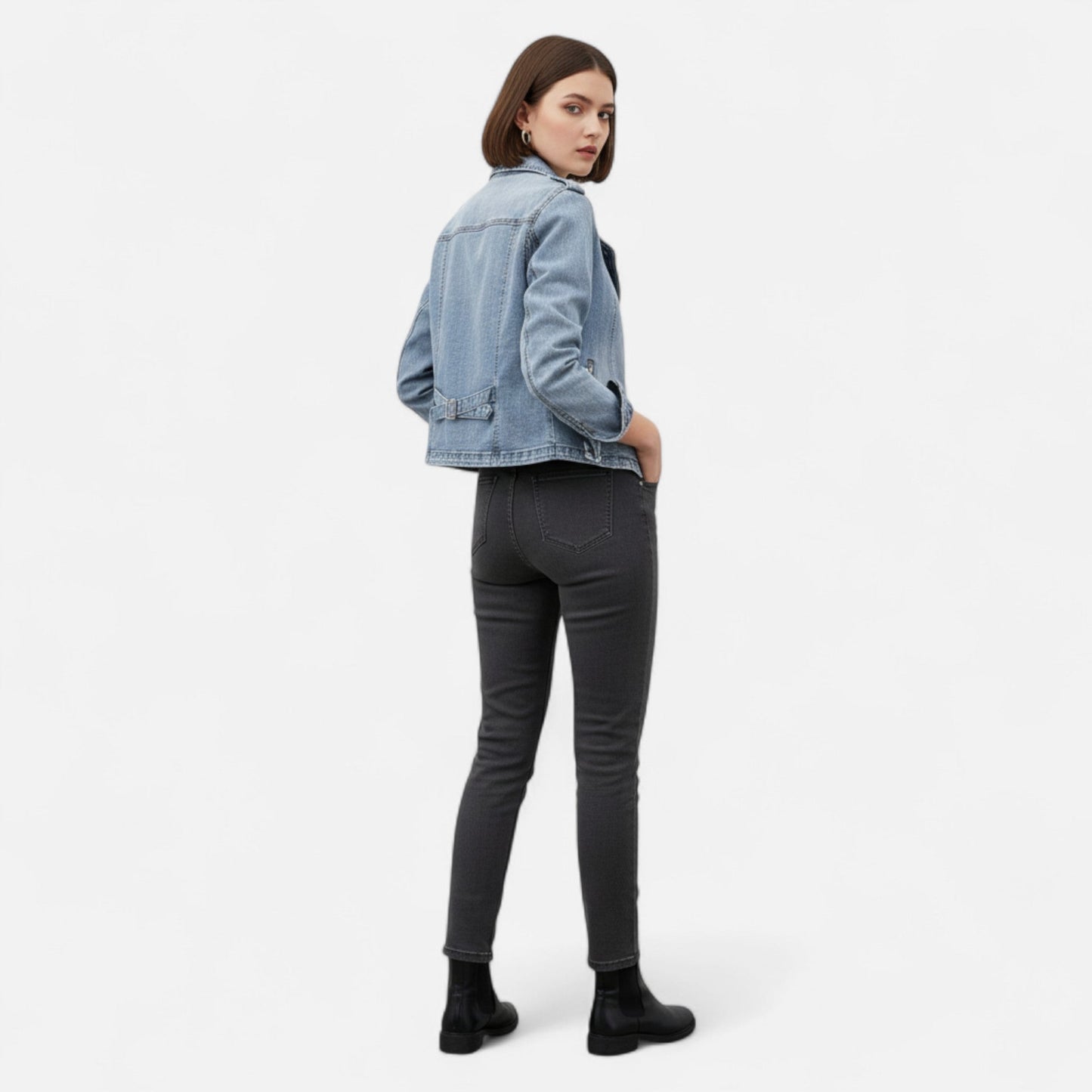 Imperé Line | Zkrácená džínová bunda Sapphire