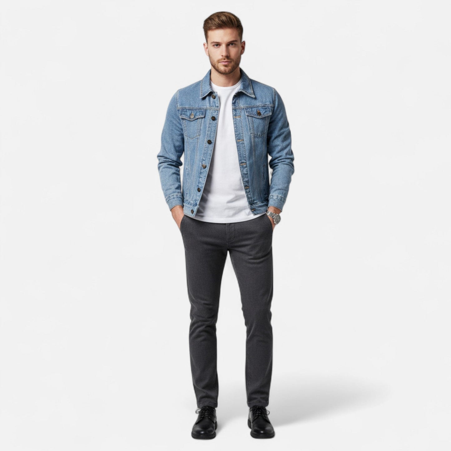 Imperé Line | Slim Fit Vintage Denim Bunda