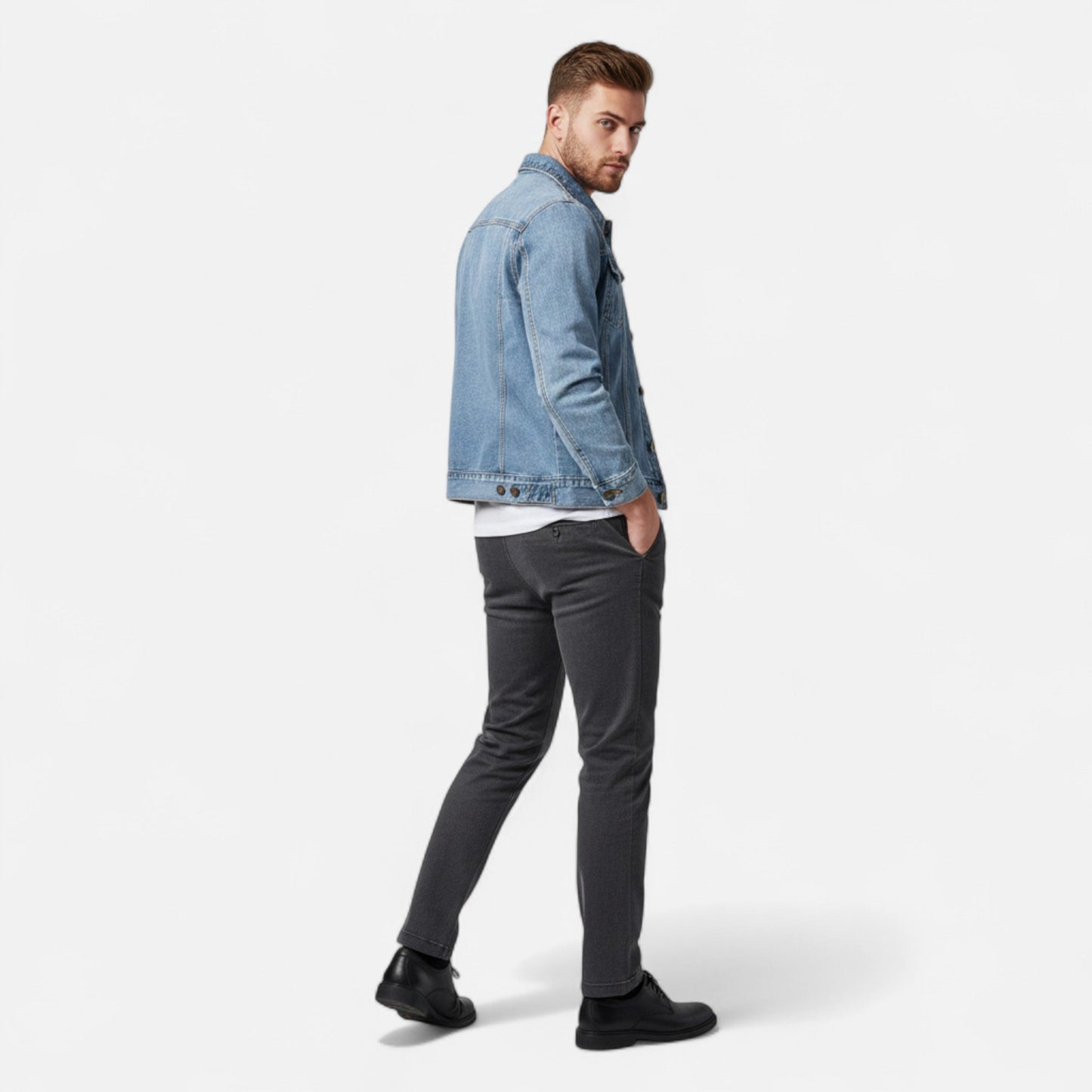 Imperé Line | Slim Fit Vintage Denim Bunda