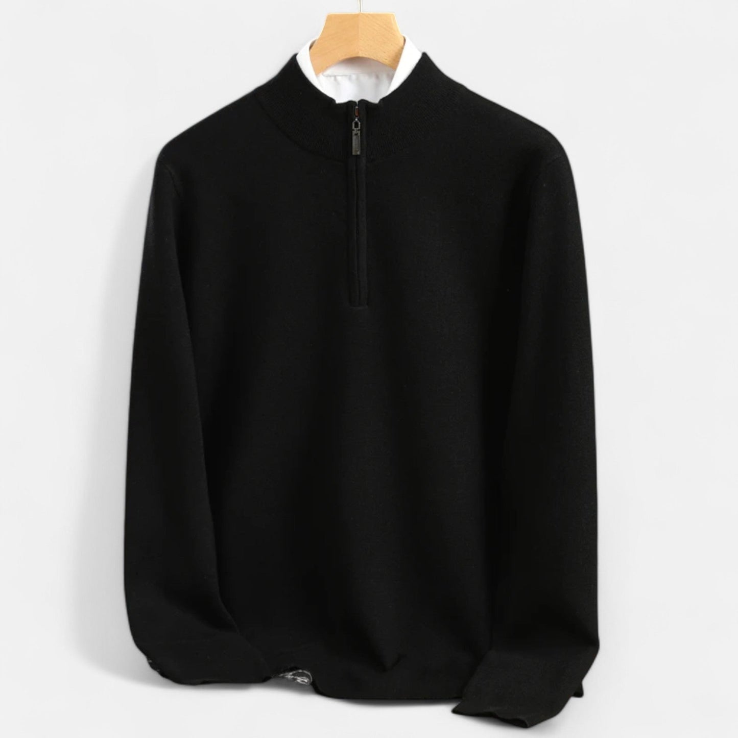 Imperé Line | Poloviční zip Merino svetr