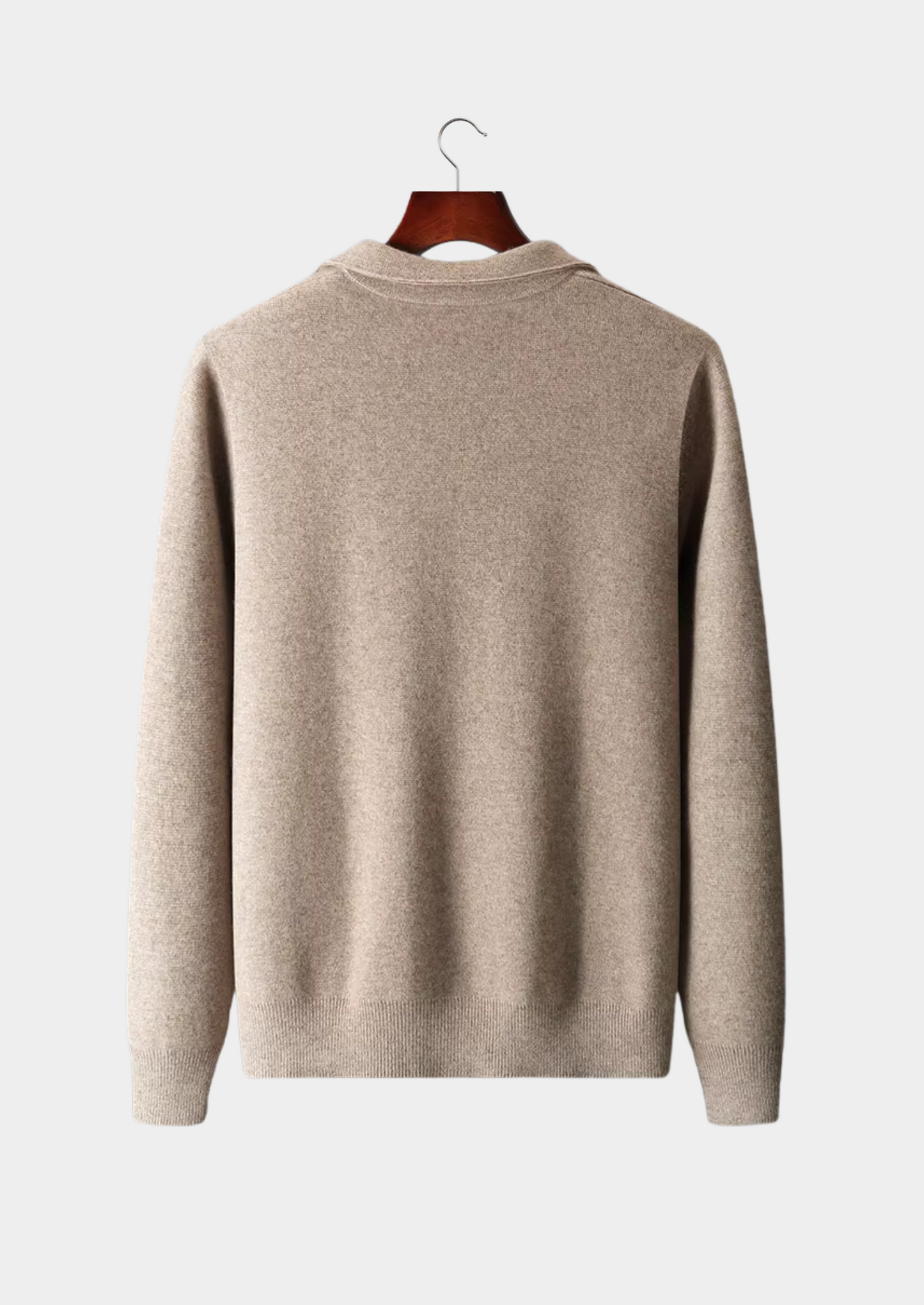 Impere Line | Extra jemný vlněný zip Polo svetr