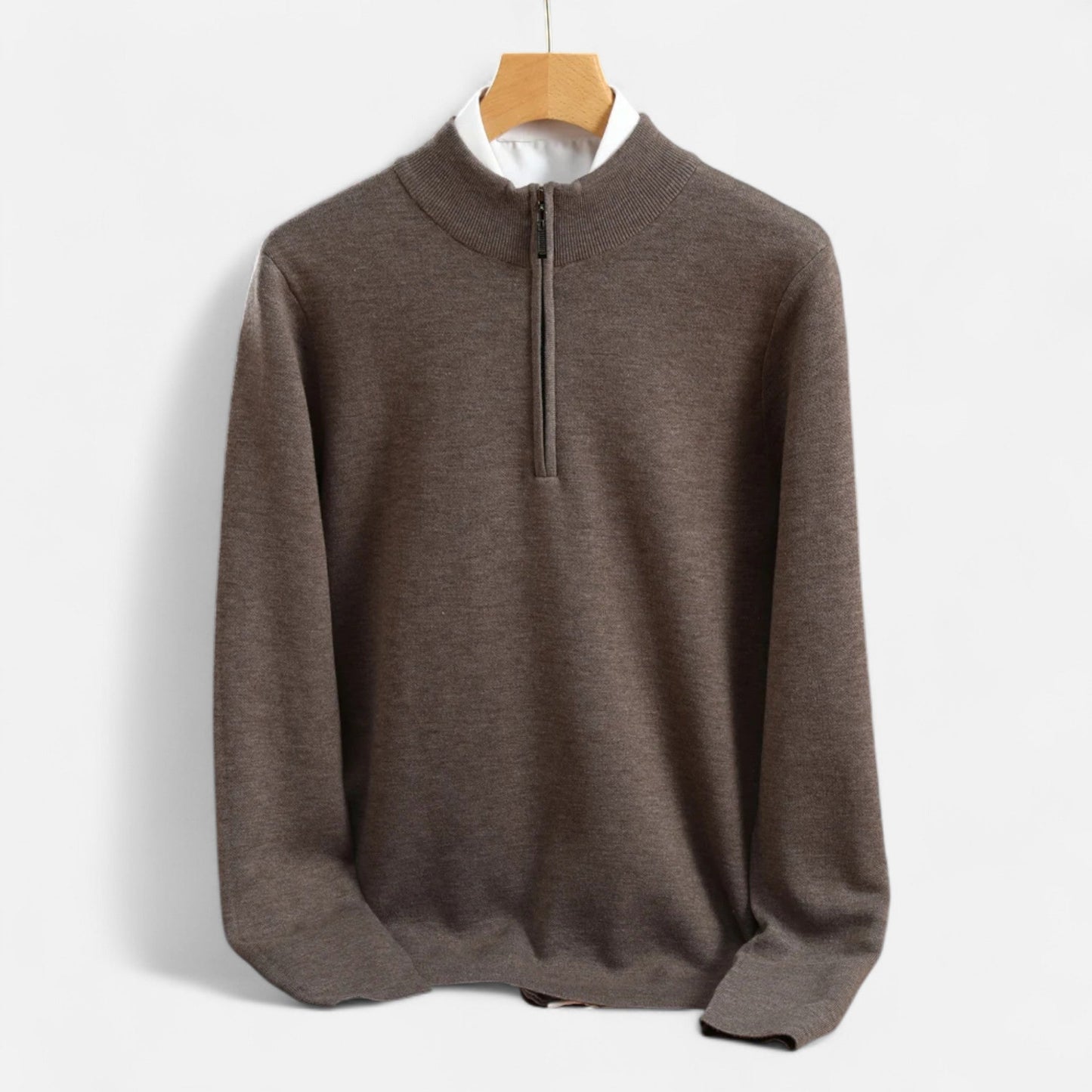 Imperé Line | Poloviční zip Merino svetr