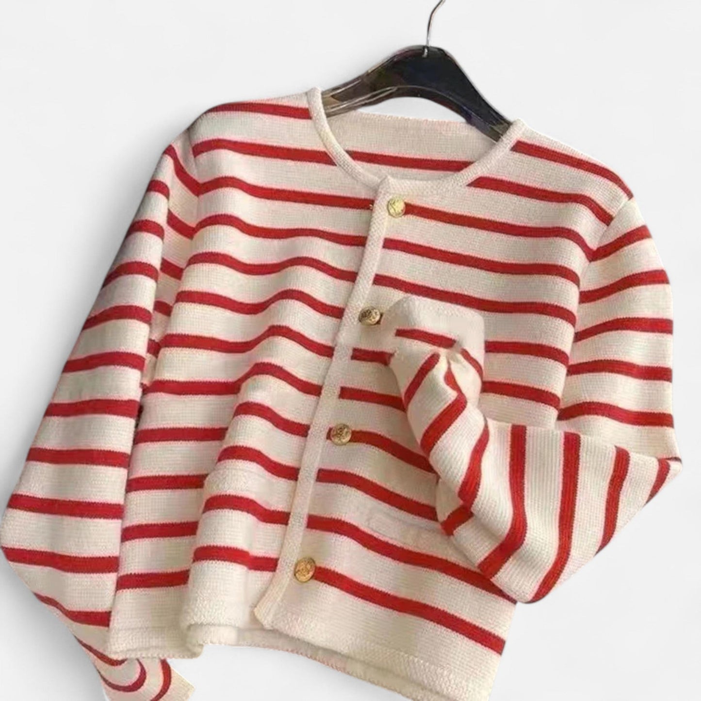 Ancient World | Women's Cropped Striped Cardigan