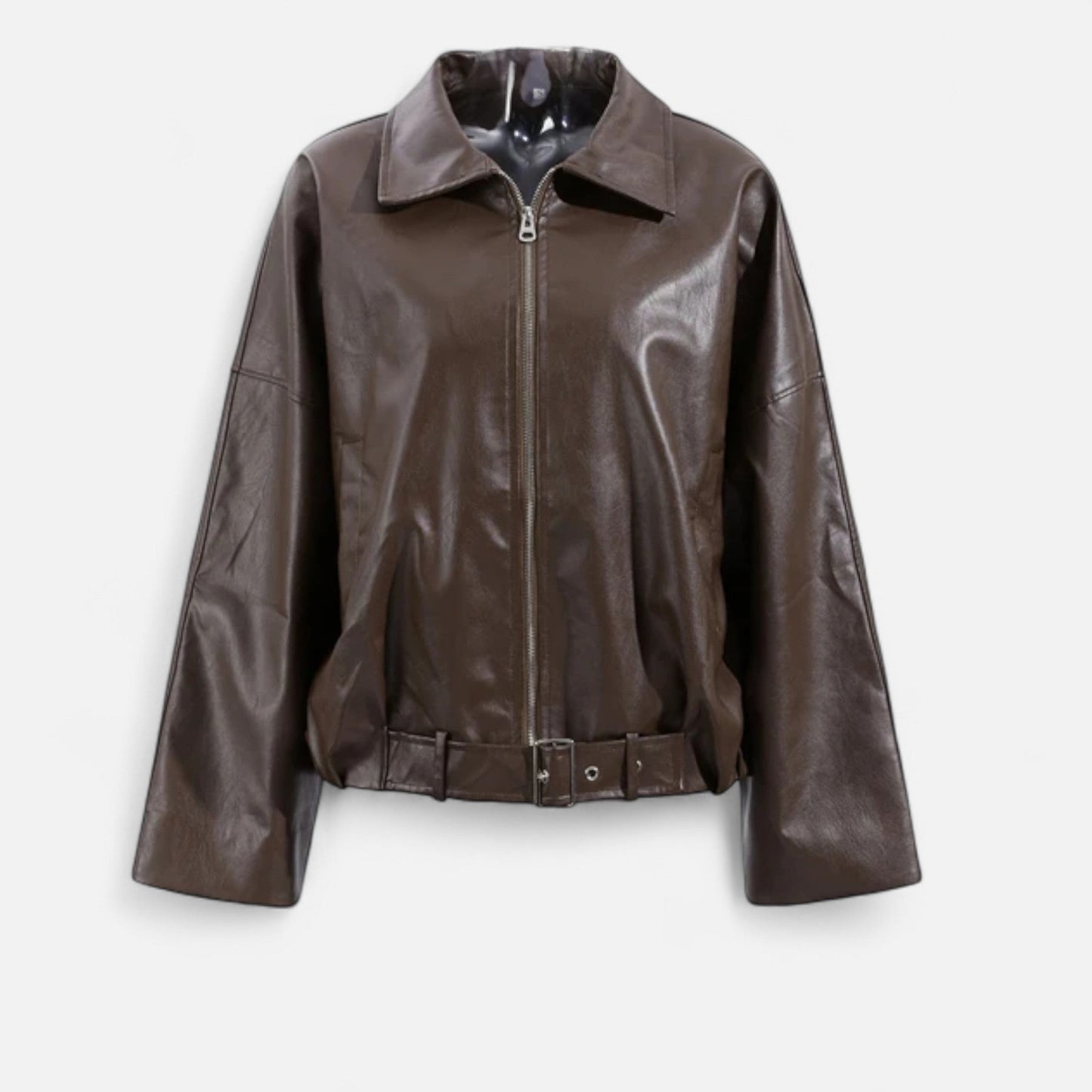 Imperé Line | Kožená bomber bunda s páskem