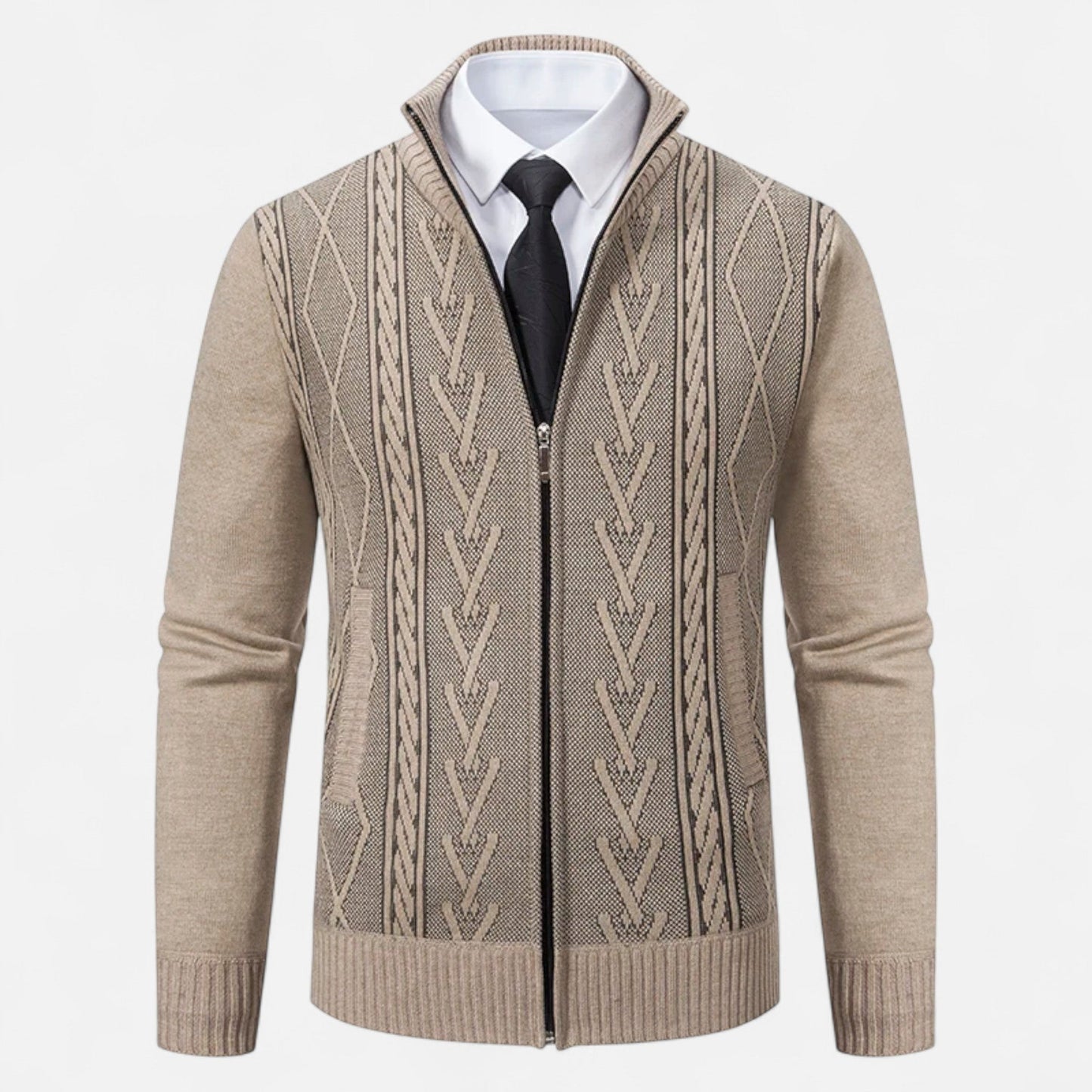 Imperé Line | Men's Quilted Jacket Warm Knit