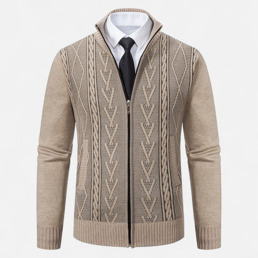 Imperé Line | Men's Quilted Jacket Warm Knit