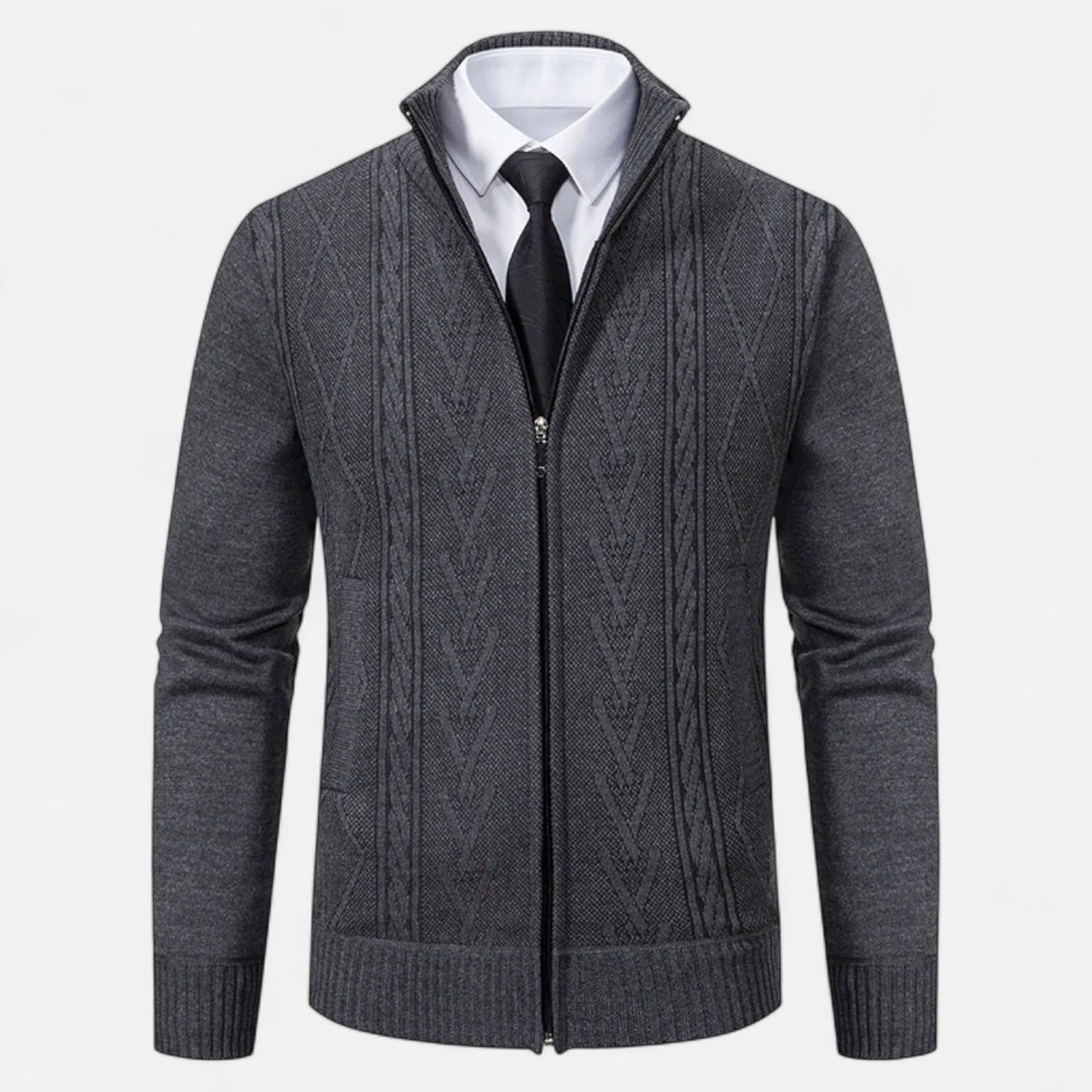 Imperé Line | Men's Quilted Jacket Warm Knit