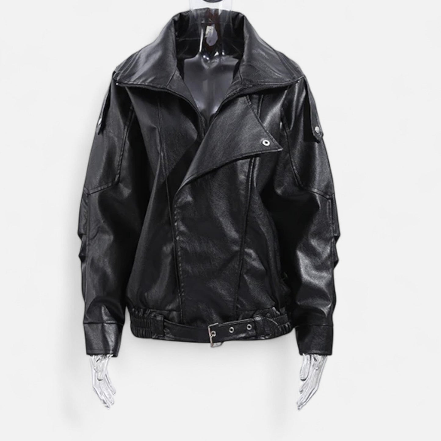 Imperé Line | Kožená bomber bunda s páskem