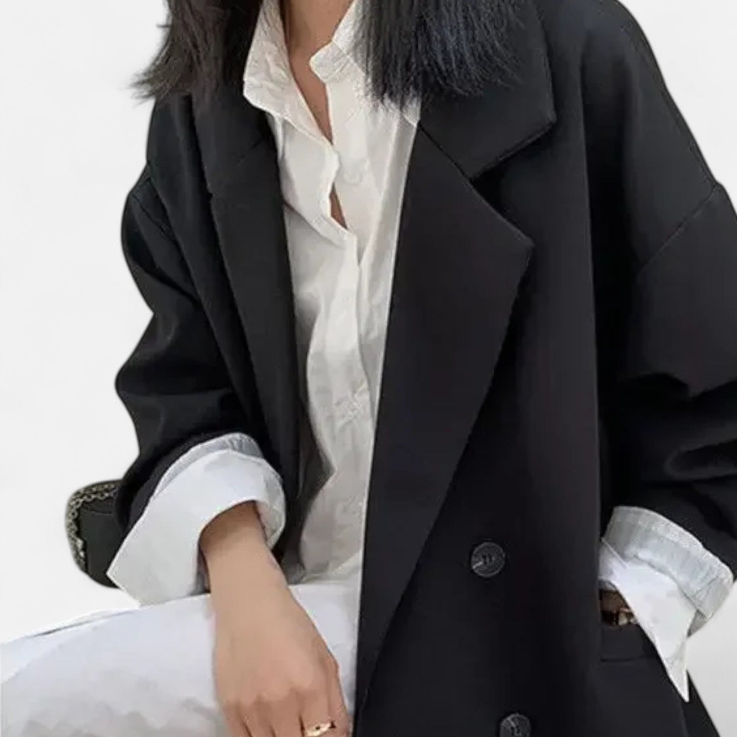 Ancient World | Women's Double-Breasted Loose Blazer