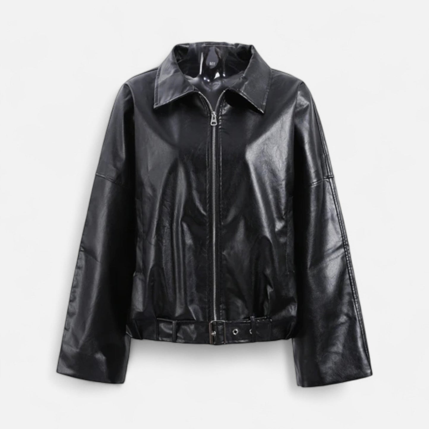 Imperé Line | Kožená bomber bunda s páskem