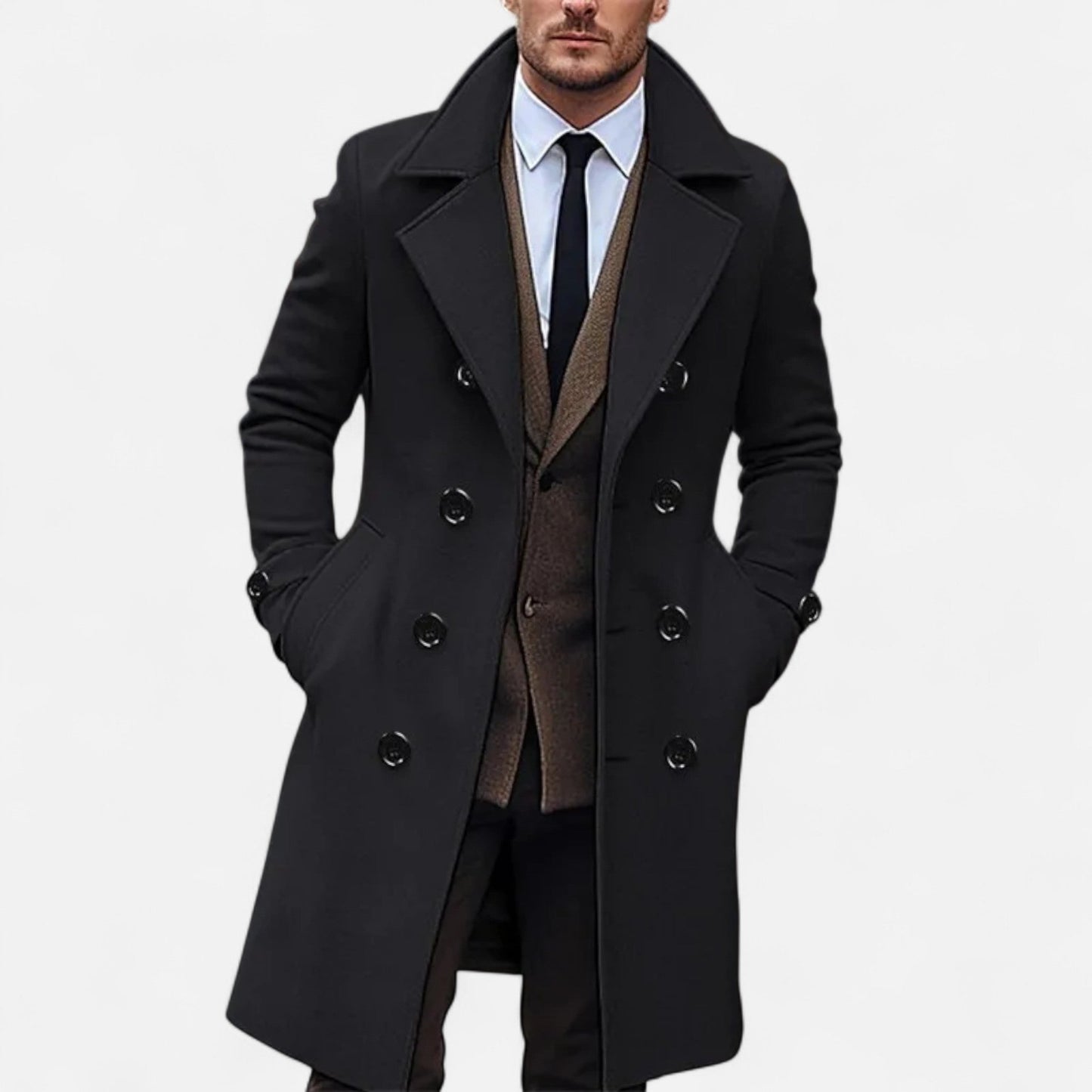 Imperé Line | Pánský elegantní dlouhý kabát